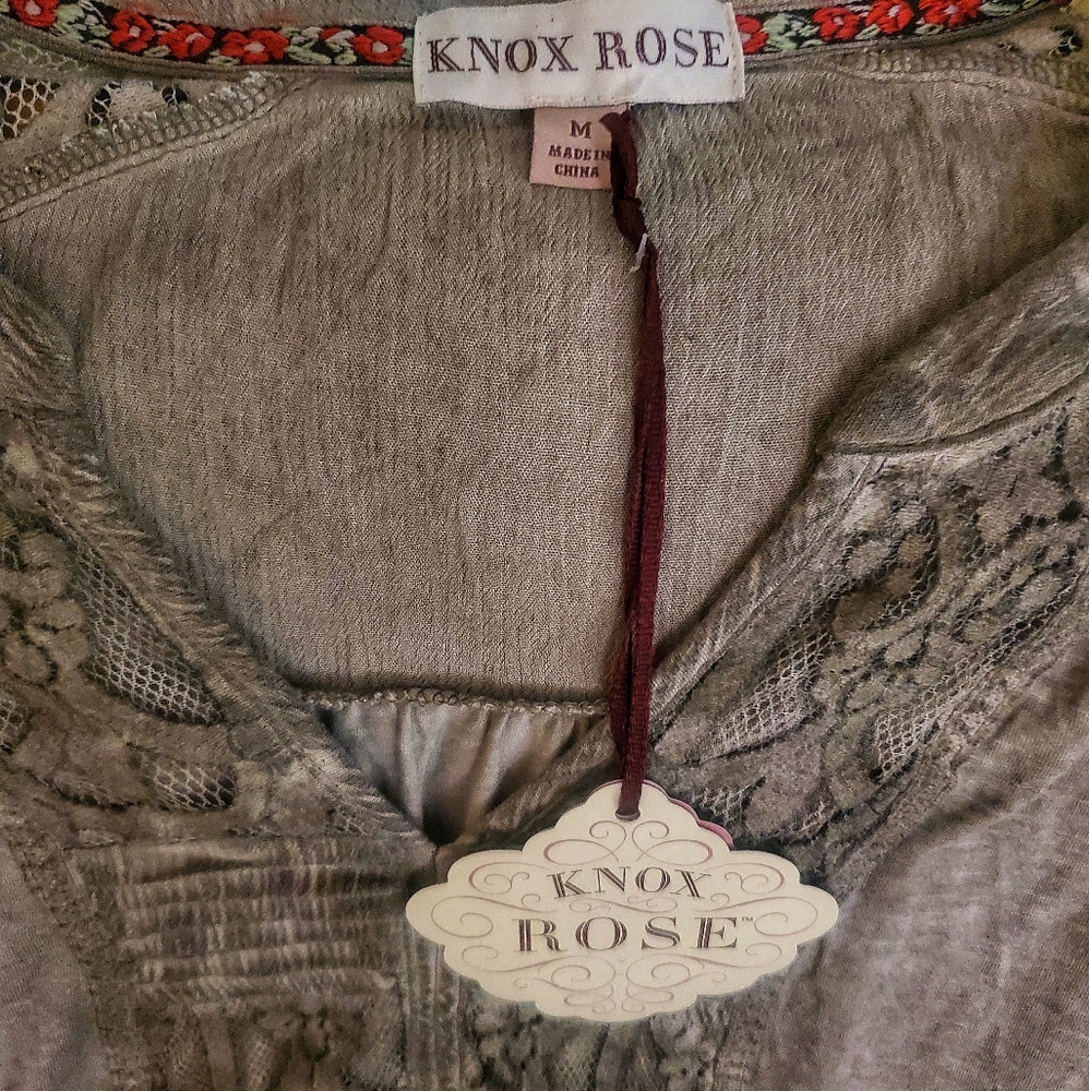 NWT BOHO Shiek Peasant-style Smocked Top